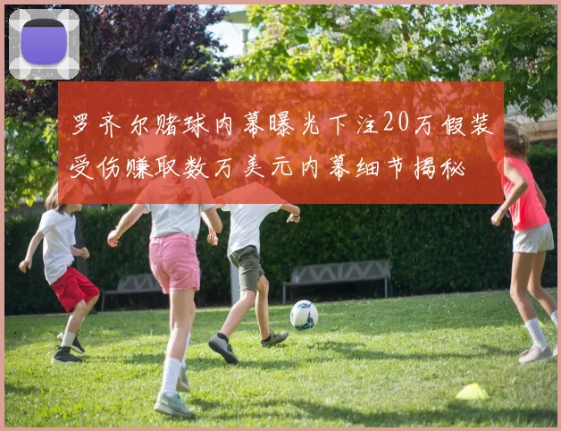 罗齐尔赌球内幕曝光下注20万假装受伤赚取数万美元内幕细节揭秘